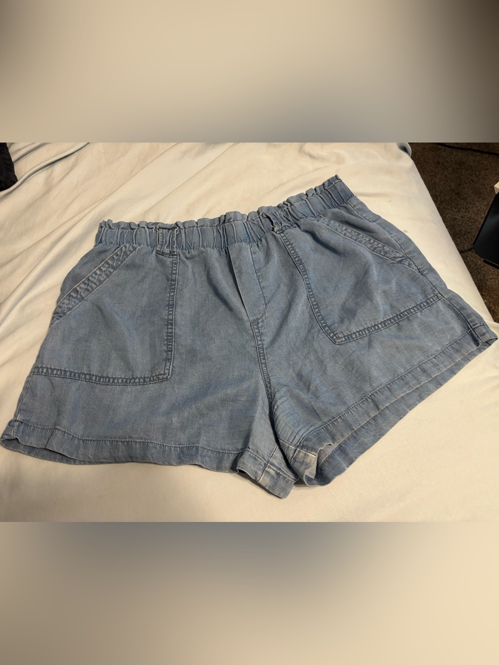 Light Blue Denim Shorts